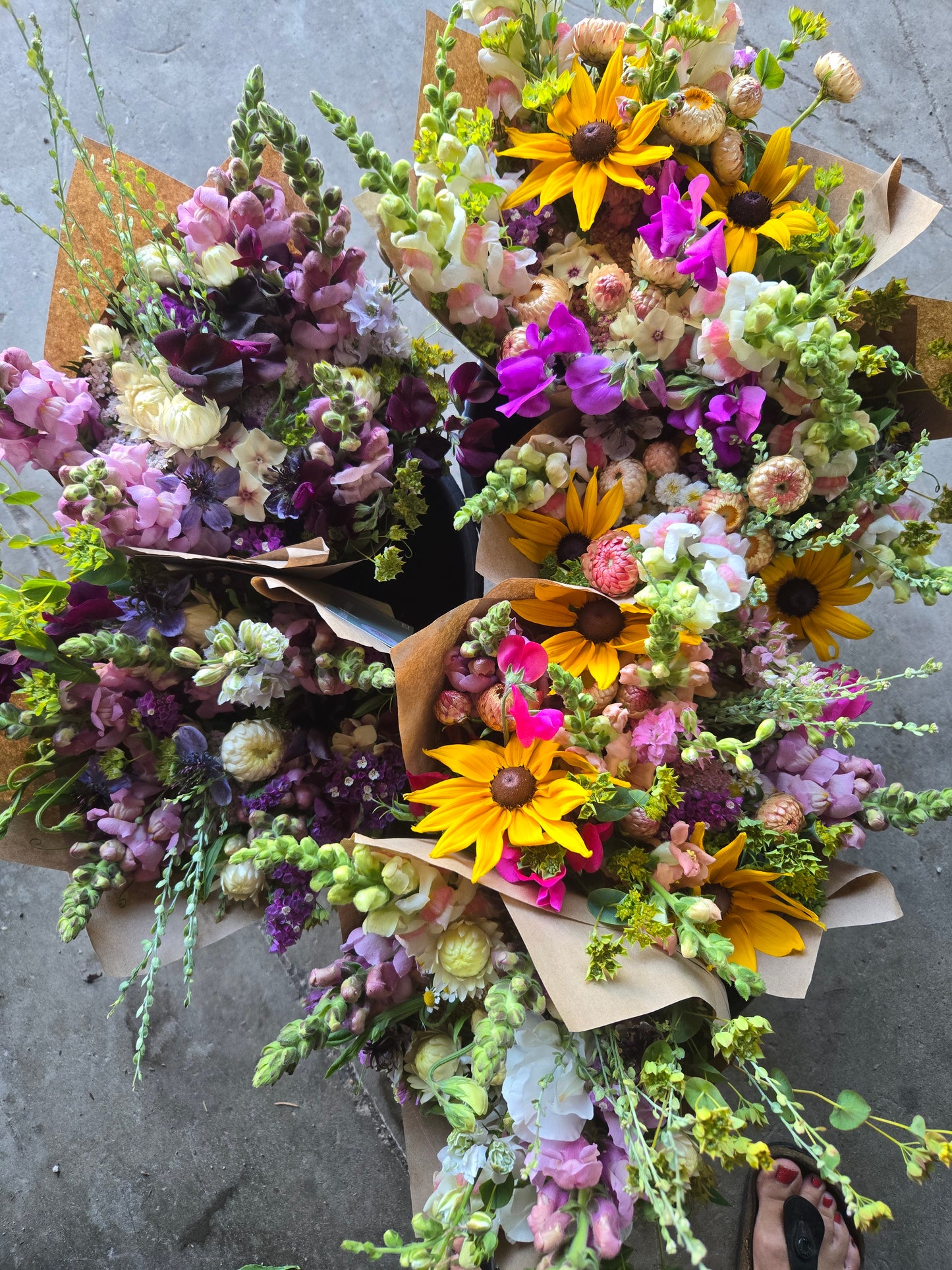 Once a Month Flowers, Farm Pick-up